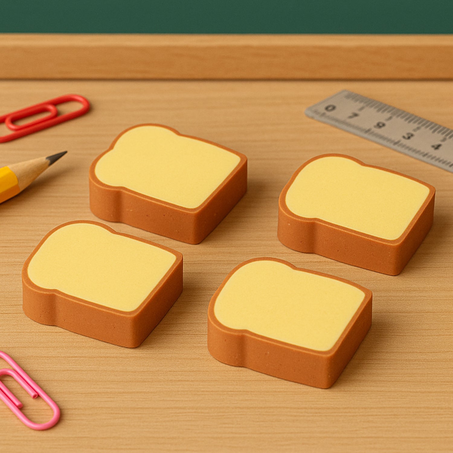 3D Toast Bread Shape Eraser for Kids, Cartoons Erasers Toast Bread Erasers Bread Shaped Eraser for Students, Gift, Cute Fun Food Erasers for School Classroom, Stationery for Boys & Girls (4 Pcs Set) 3D Toast Bread Shape Eraser for Kids, Cartoons Erasers Toast Bread Erasers Bread Shaped Eraser for Students, Gift, Cute Fun Food Erasers for School Classroom, Stationery for Boys & Girls (4 Pcs Set)